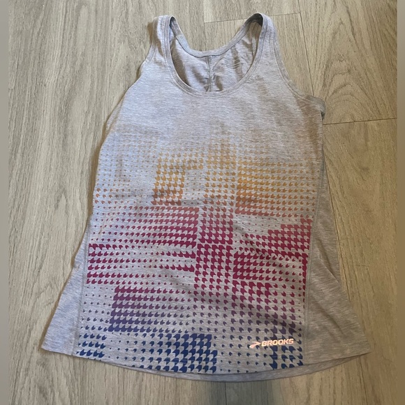 Brooks Gray and Multicolor Tank Top - Picture 1 of 2